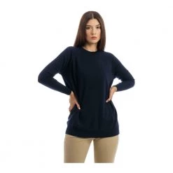 Drumohr Round-neck Knitwear Blue -Dame-strikkegensere Salg unnamed file 4813