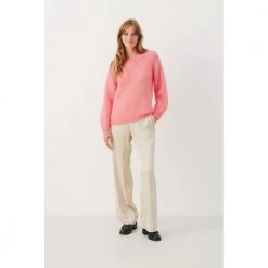 Part Two Round-neck Knitwear Pink -Dame-strikkegensere Salg unnamed file 4827