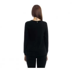 Manila Grace V-neck Knitwear Black -Dame-strikkegensere Salg unnamed file 4831