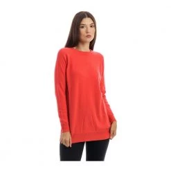 Drumohr Round-neck Knitwear Orange -Dame-strikkegensere Salg unnamed file 4864