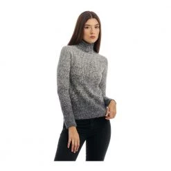 Manila Grace Round-neck Knitwear Gray -Dame-strikkegensere Salg unnamed file 4871