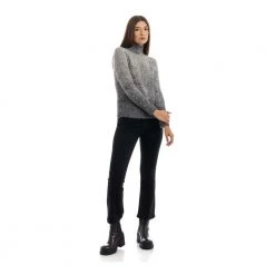 Manila Grace Round-neck Knitwear Gray -Dame-strikkegensere Salg unnamed file 4873