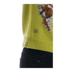Manila Grace Round-neck Knitwear Green -Dame-strikkegensere Salg unnamed file 4880