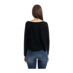 Manila Grace Round-neck Knitwear Black -Dame-strikkegensere Salg unnamed file 4916