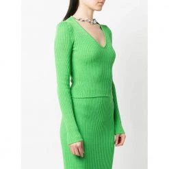 Giuseppe Di Morabito Sweater Green -Dame-strikkegensere Salg unnamed file 4937