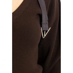 Simona Corsellini SWEATER Brown -Dame-strikkegensere Salg unnamed file 4959