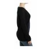 Costume National Striped V-neck Sweater Black