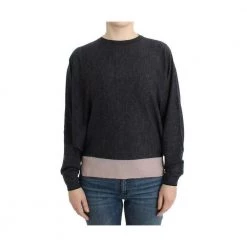 Costume National Knitted Batwing Sweater Gray -Dame-strikkegensere Salg unnamed file 4986