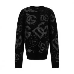 Dolce & Gabbana Knit Logo Sweater Black -Dame-strikkegensere Salg unnamed file 5001