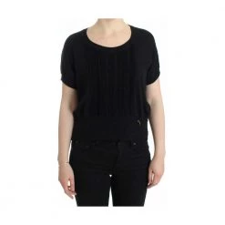 Roberto Cavalli Short Sleeved Jumper Black -Dame-strikkegensere Salg unnamed file 5020