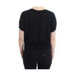 Roberto Cavalli Short Sleeved Jumper Black -Dame-strikkegensere Salg unnamed file 5023