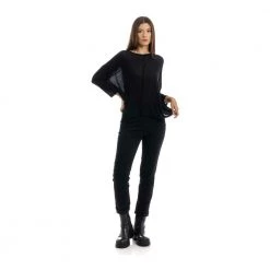 Manila Grace Round-neck Knitwear Black