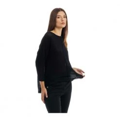 Manila Grace Round-neck Knitwear Black -Dame-strikkegensere Salg unnamed file 5027
