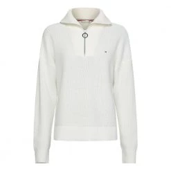 Tommy Hilfiger Hayana Sweater WW0WW34962 YBL White -Dame-strikkegensere Salg unnamed file 5072