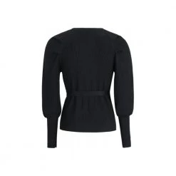 Soft Rebels Maria Ls Wrap Around Knit Black Overdel Black
