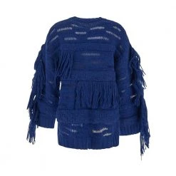 Stella McCartney Airy Knit Sweater Blue -Dame-strikkegensere Salg unnamed file 5097