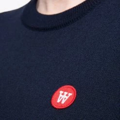 Wood Wood Women's Sweater 10001006-4142 Blue -Dame-strikkegensere Salg unnamed file 5106