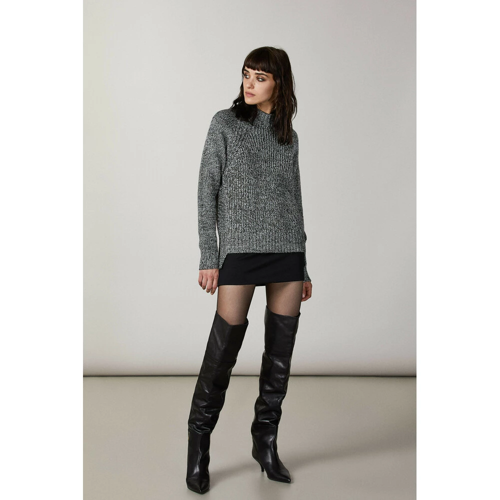 Patrizia Pepe Round-neck Knitwear Gray 2 Patrizia Pepe Round-neck Knitwear Gray - Bilde 2