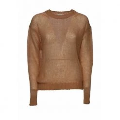 Forte Forte Round-neck Knitwear Brown -Dame-strikkegensere Salg unnamed file 5124