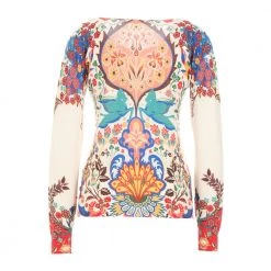 Etro Round-neck Knitwear Red -Dame-strikkegensere Salg unnamed file 5136