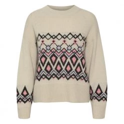 Part Two Round-neck Knitwear Beige -Dame-strikkegensere Salg unnamed file 5139