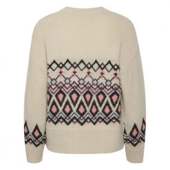 Part Two Round-neck Knitwear Beige -Dame-strikkegensere Salg unnamed file 5140