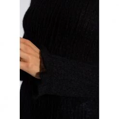 Salvatore Ferragamo Mohair Sweater Black -Dame-strikkegensere Salg unnamed file 5145