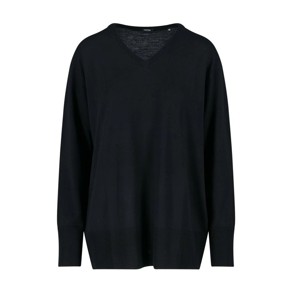 Aspesi V-neck Knitwear Black 5 Aspesi V-neck Knitwear Black - Bilde 5