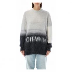 Off White Round-neck Knitwear White