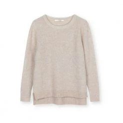 Sibin/Linnebjerg Round-neck Knitwear Beige