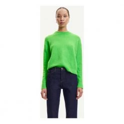 Samsøe Samsøe Round-neck Knitwear Green -Dame-strikkegensere Salg unnamed file 5167