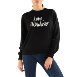 Love Moschino SWEATER Black -Dame-strikkegensere Salg unnamed file 5188