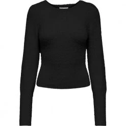 ONLY Onlella Piumo Ls Puff Cc Knt Black