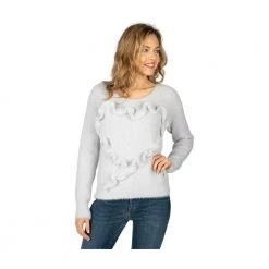 Trussardi Sweater Gray -Dame-strikkegensere Salg unnamed file 5233