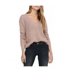 JACQUELINE De YONG V-neck Knitwear Pink