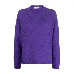 Valentino Knitted Sweater Purple -Dame-strikkegensere Salg unnamed file 5245