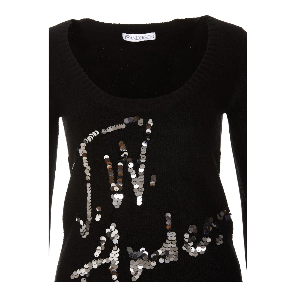 JW Anderson Round-neck Knitwear Black 2 JW Anderson Round-neck Knitwear Black - Bilde 2