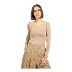 Patrizia Pepe Sweater Beige -Dame-strikkegensere Salg unnamed file 5288