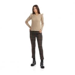 Liu Jo Round-neck Knitwear Beige -Dame-strikkegensere Salg unnamed file 530