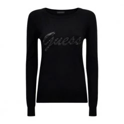 Guess Round-neck Knitwear Black -Dame-strikkegensere Salg unnamed file 5303