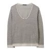 Luisa Cerano Striped Sweater Gray