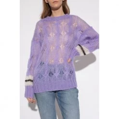 Palm Angels SSWEATER Purple -Dame-strikkegensere Salg unnamed file 5419