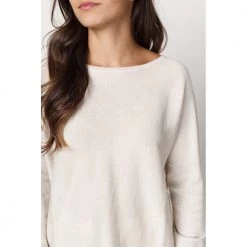 No Man's Land Round-neck Knitwear Beige -Dame-strikkegensere Salg unnamed file 5487