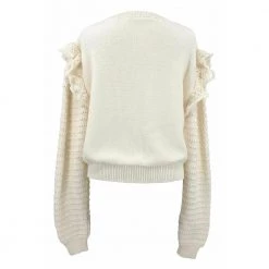 Stella McCartney Jumper White -Dame-strikkegensere Salg unnamed file 55