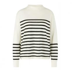 Marc Cain Sweater White -Dame-strikkegensere Salg unnamed file 5520