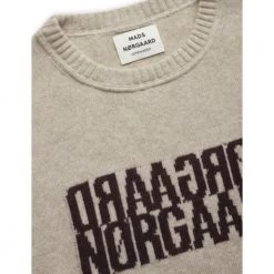 Humus Mads Nørgaard Recy Soft Tilona Sweater Drops Beige -Dame-strikkegensere Salg unnamed file 573
