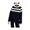 Aigle Striped Chimney Neck Sweater Blue