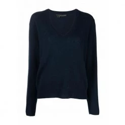 360Cashmere Sweater Blue -Dame-strikkegensere Salg unnamed file 593