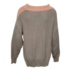 Self Portrait Two Tone Knit Sweater Pink -Dame-strikkegensere Salg unnamed file 598