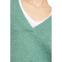 American Vintage Relaxed-fitting Sweater Green -Dame-strikkegensere Salg unnamed file 618